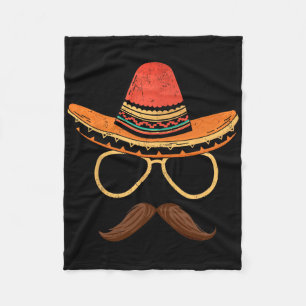 Manta Polar Sombrero Face Cinco De Mayo Fiesta mexicano de Fie