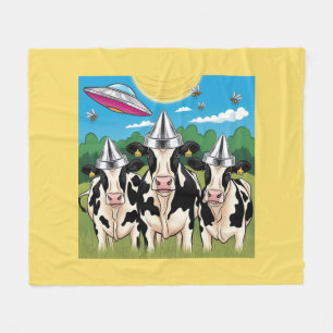 Manta Polar Sombreros de papel de aluminio para vacas alieníge