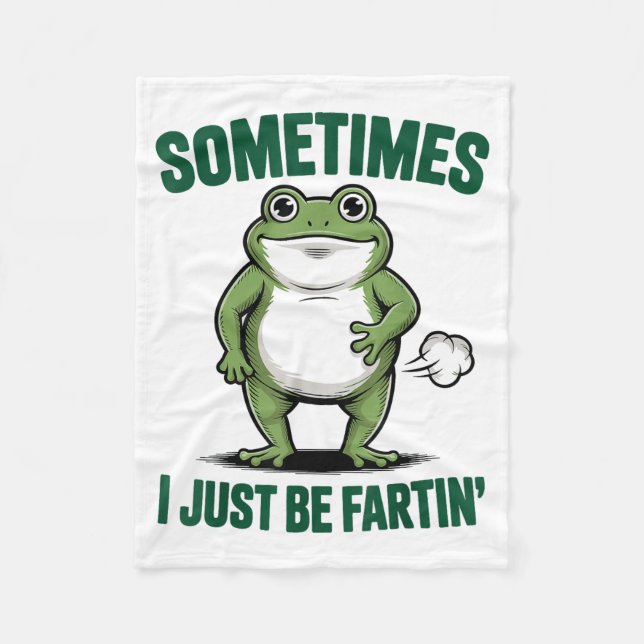 Manta Polar Sometimes I Just Be Farting Frog Christmas Funny F (Anverso)