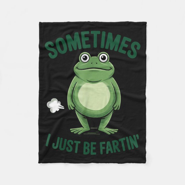 Manta Polar Sometimes I Just Be Farting Frog Christmas Funny F (Anverso)