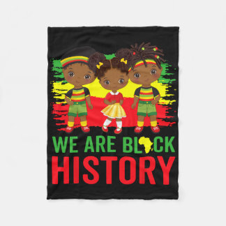 Manta Polar Somos Mes de la Historia Negra Kente Afro Africano