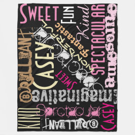 Manta Polar Son increíbles nombres personalizados Palabras ros