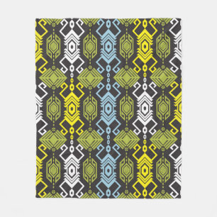 Manta Polar Songket Tenun Patrón Geométrico Sin Marea con Cr