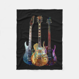 Manta Polar Sonidos de música. Guitarra colorida