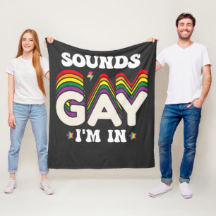 Manta Polar Sonidos Orgullosos LGBT Groovy Me Gay
