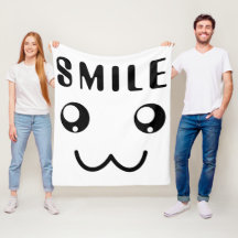"Sonríe" Guay Motivation Fleece Blanket