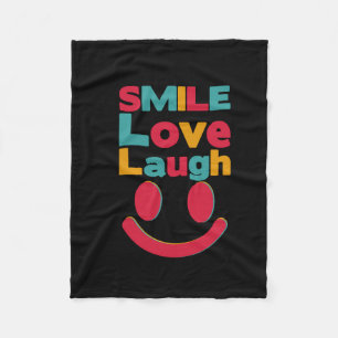 Manta Polar sonrisa, feliz, lindo, de moda, amarillo, estético