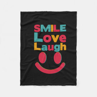 Manta Polar sonrisa, feliz, lindo, de moda, amarillo, estético