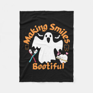 Manta Polar Sonrisas Bootious Funny Ghost Dentist Halloween De