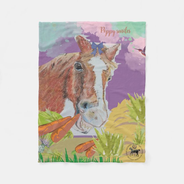 Manta Polar Sonrisas de amapola (Anverso)