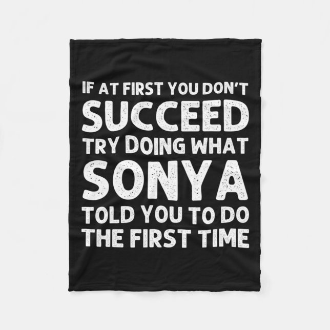 Manta Polar Sonya Name D Birthday Funny Christmas J  (Anverso)