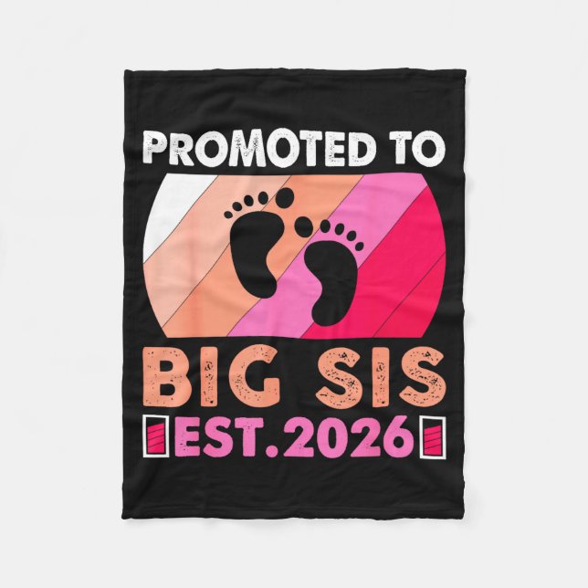 Manta Polar Soon To Be Big Sister 2026 Funny Promoted To Big S (Anverso)