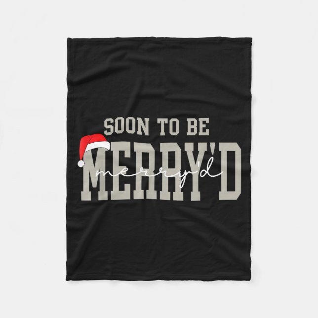 Manta Polar Soon To Be Merry'd Christmas, Engaged Couple Chris (Anverso)