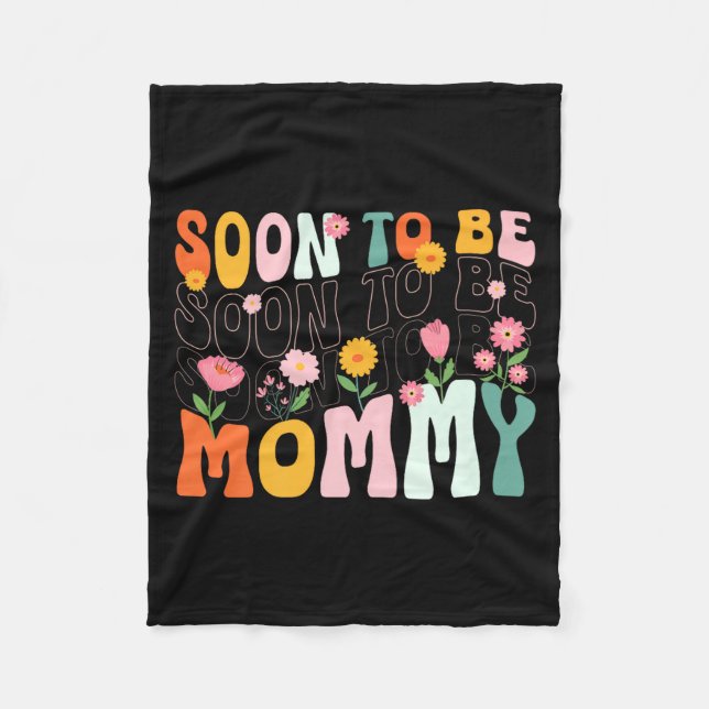 Manta Polar Soon To Be Mommy Est 2025 New Mom Pregnancy Announ (Anverso)