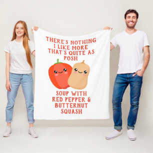 Manta Polar sopa de pimienta roja y calabaza de marihuana