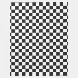 Manta Polar Sophisticated Black and White Checkered Pattern