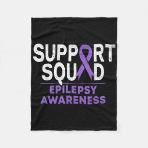 Manta Polar Soporte para Epilepsia Escuadrón de Conciencia Mes