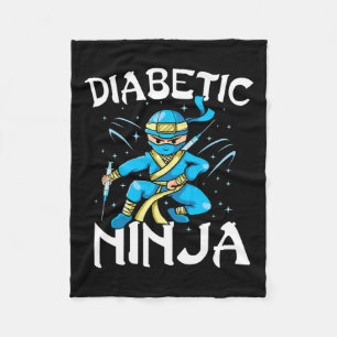 Manta Polar Soporte T1d Diabetic Ninja Type 1 Diabetes Awarene