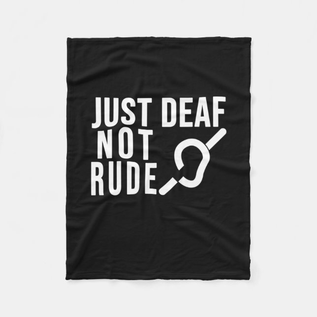 Manta Polar Sordera No Ruda Conciencia Sorda Cinta Amarilla As (Anverso)