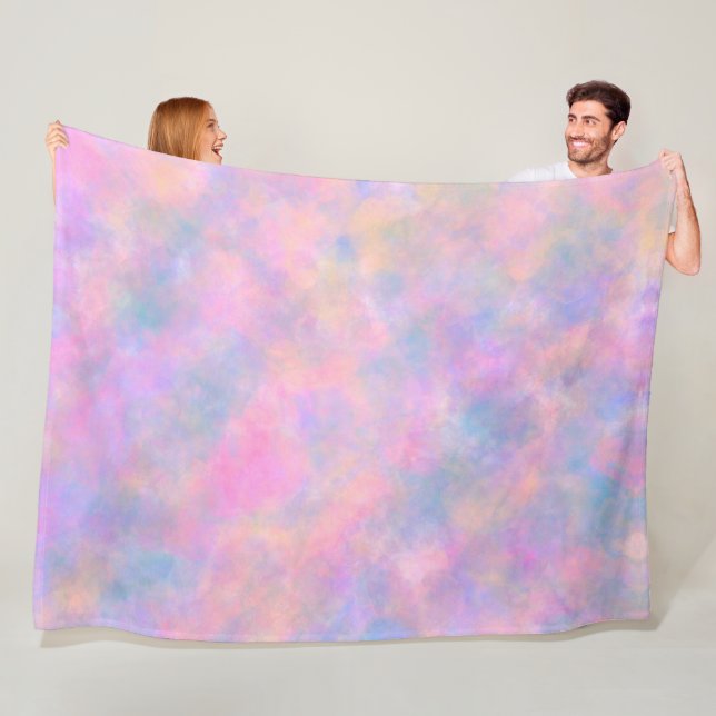 Manta Polar Sorprendente combinación de colores pasteles (In situ)