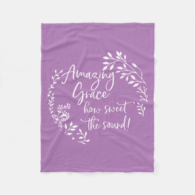 Manta Polar Sorprendente Grace Cómo Dulce El Sonido (Anverso)