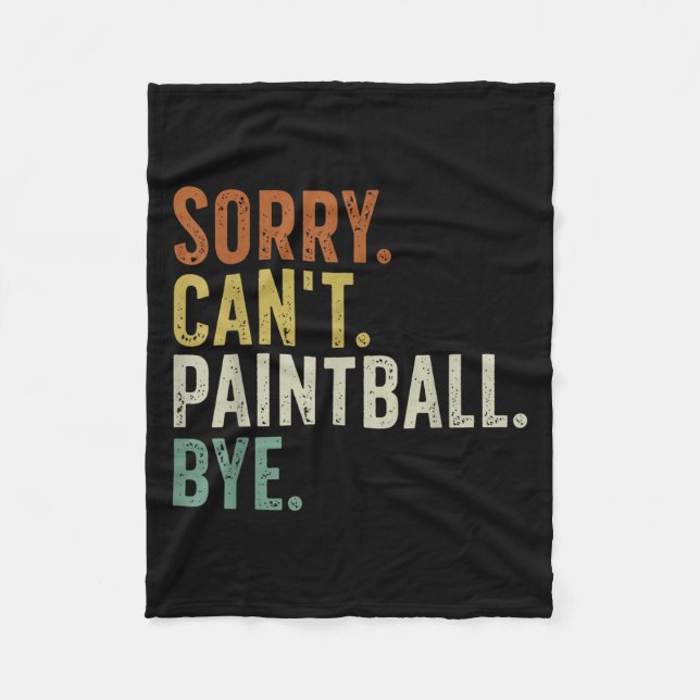 Manta Polar Sorry Can't Paintball Bye  (Anverso)