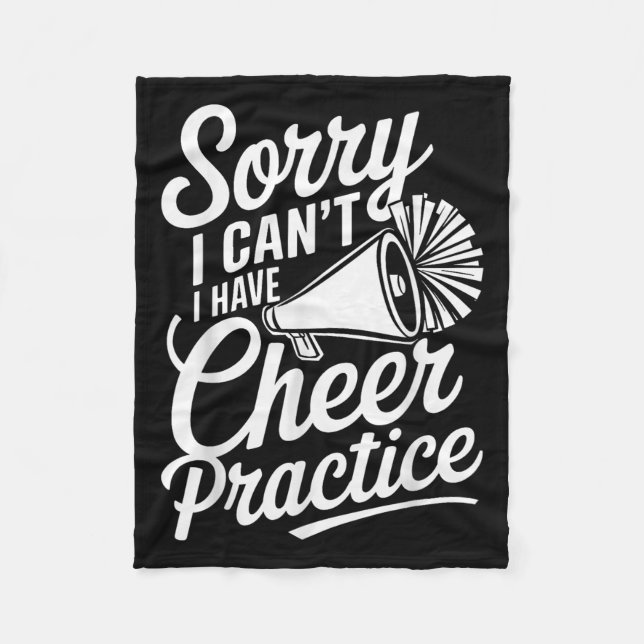 Manta Polar Sorry I Can't I Have Cheer Practice Cheerleader Ch (Anverso)