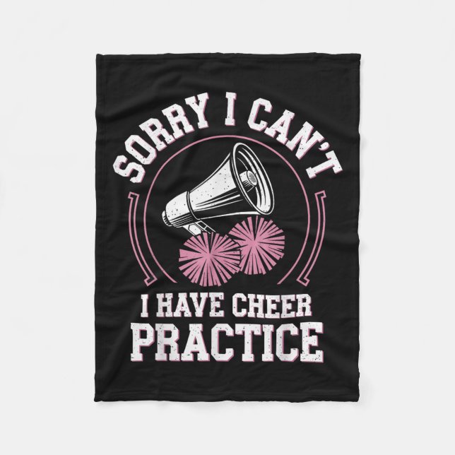 Manta Polar Sorry I Can't I Have Cheer Practice Cheerleader Ch (Anverso)