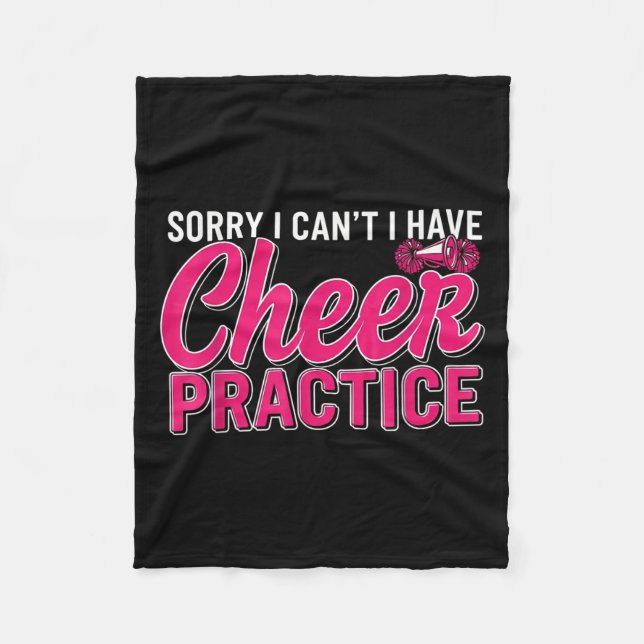 Manta Polar Sorry I Can't I Have Cheer Practice Cheerleader Ch (Anverso)