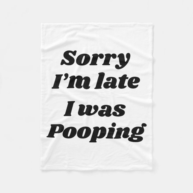 Manta Polar Sorry I'm Late I Was Ong  (Anverso)