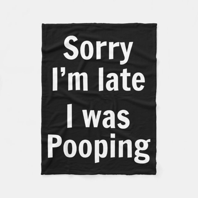 Manta Polar Sorry I'm Late I Was Ong  (Anverso)