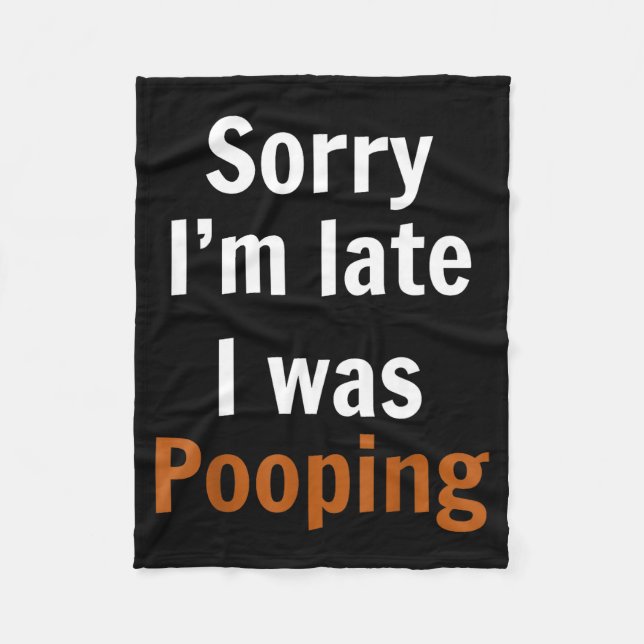 Manta Polar Sorry I'm Late I Was Ong  (Anverso)