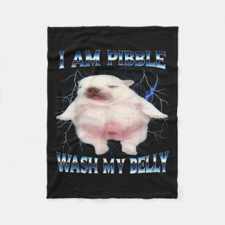 Manta Polar Soy capaz de lavar mi barriga Perro divertido limp