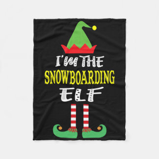 Manta Polar Soy el Chr del Grupo Familiar de Snowboard Elf