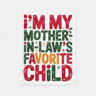 Manta Polar Soy el hijo favorito de mi suegra Santa Madres 