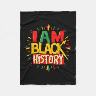 Manta Polar Soy el Mes de la Historia Negra Niños Africanos Am