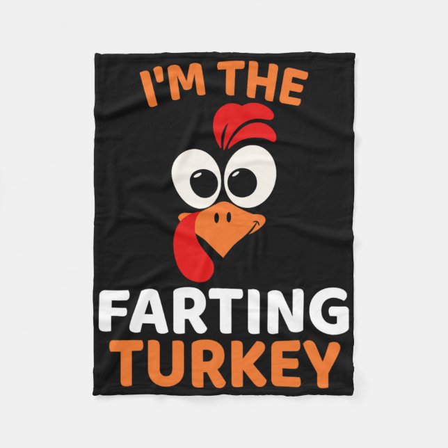 Manta Polar Soy El Pavo Flatulento (Anverso)