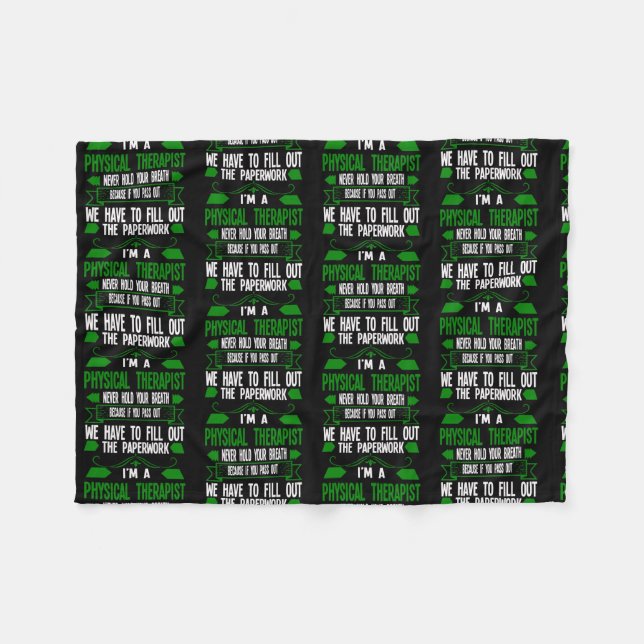 Manta Polar Soy fisioterapeuta  (Frente (Horizontal))