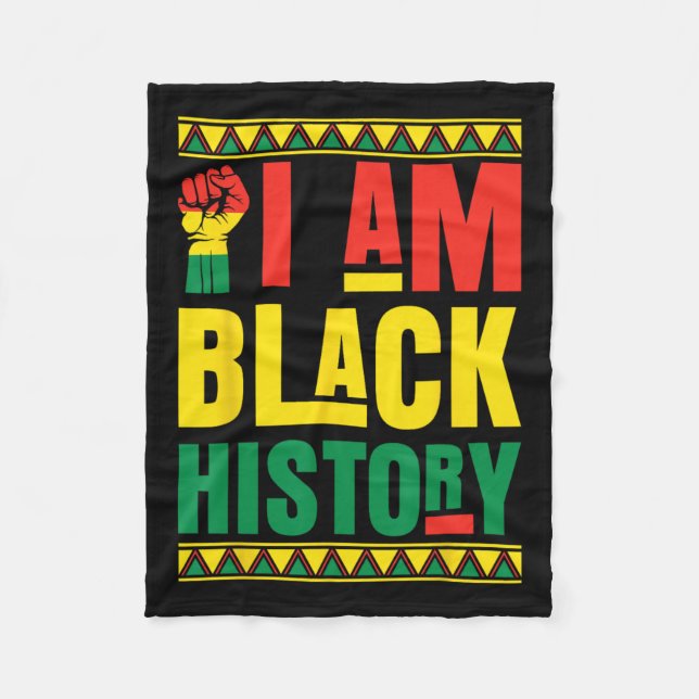 Manta Polar Soy historia negra (Anverso)