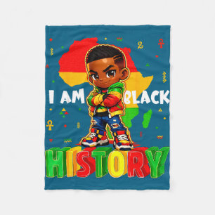Manta Polar Soy historia negra afroamericanos niños negro