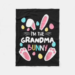 Manta Polar Soy la abuela conejita Fiesta de Pascua de Familia