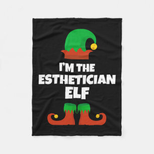 Manta Polar Soy la familia de elfos esteticistas Pijama Navida