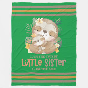 Manta Polar Soy la hermana menor más linda Personalizado