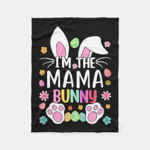 Manta Polar Soy la mamá conejita dulce conejo de Pascua, oreja