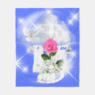 Manta Polar Soy La Masa De La Fleece Azul De Resurrección