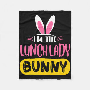 Manta Polar Soy La Señora Del Almuerzo Bunny Orejas De Conejo
