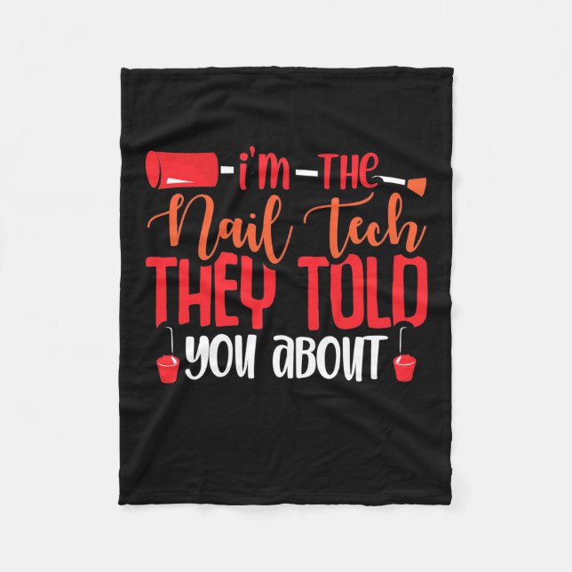 Manta Polar Soy La Tecnología Nail (Anverso)