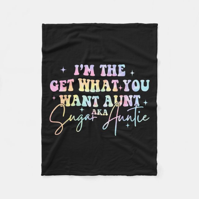 Manta Polar Soy la tía que quieres, tía azucarera Ti (Anverso)