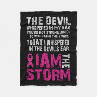 Manta Polar Soy La Tormenta Concienciación Sobre El Cáncer De