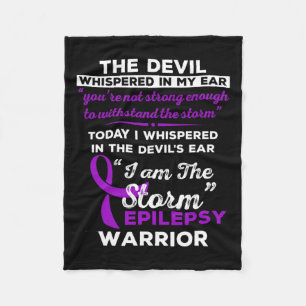 Manta Polar Soy La Tormenta Epilepsy Warrior